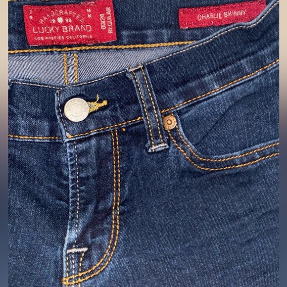 Lucky Brand, Charlie Skinny Jeans - Picture 3 of 6